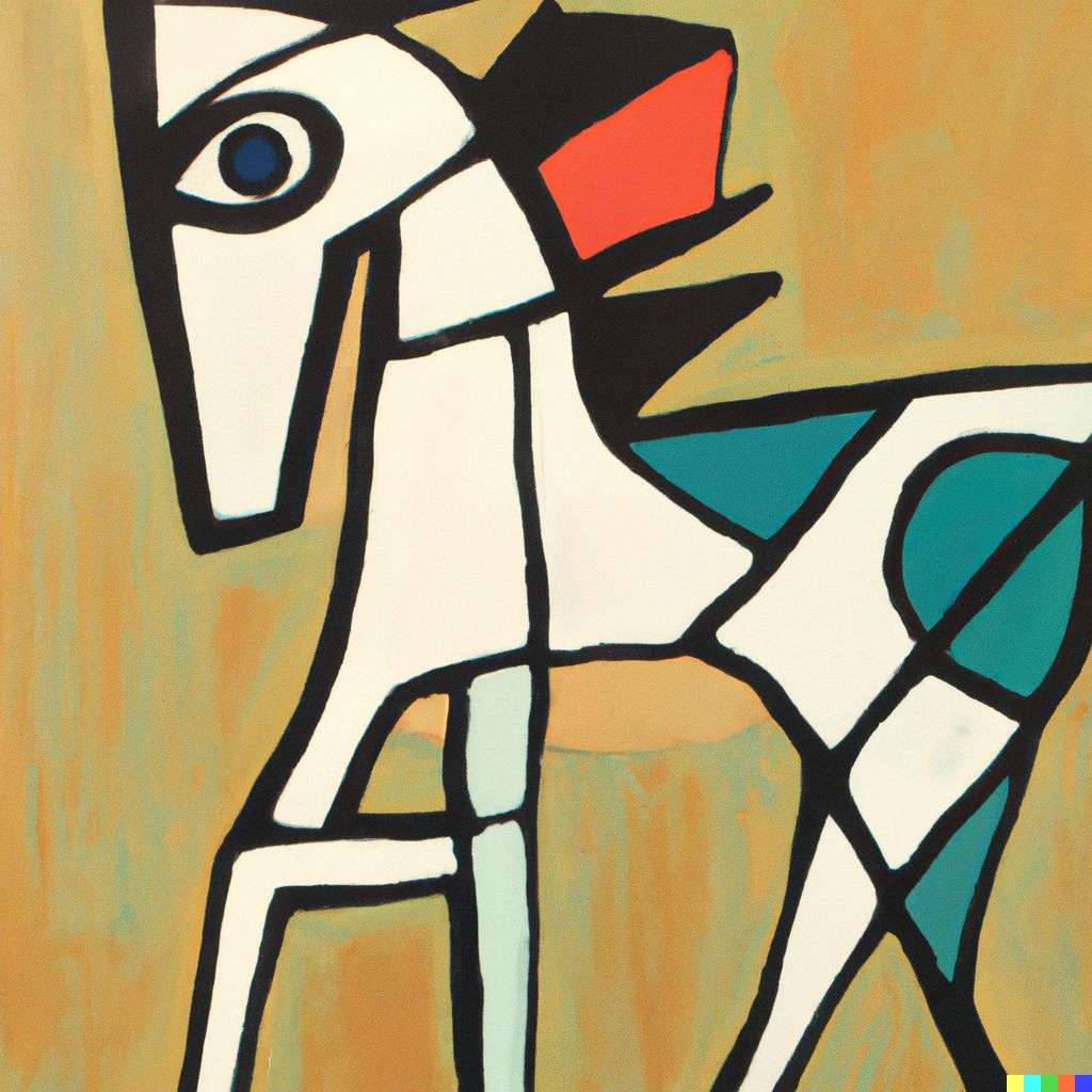 a horse, painting by Pablo Picasso